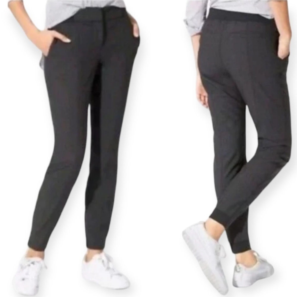 Athleta Work It City Jogger Pant Wool Blend Charcoal Gray 8
